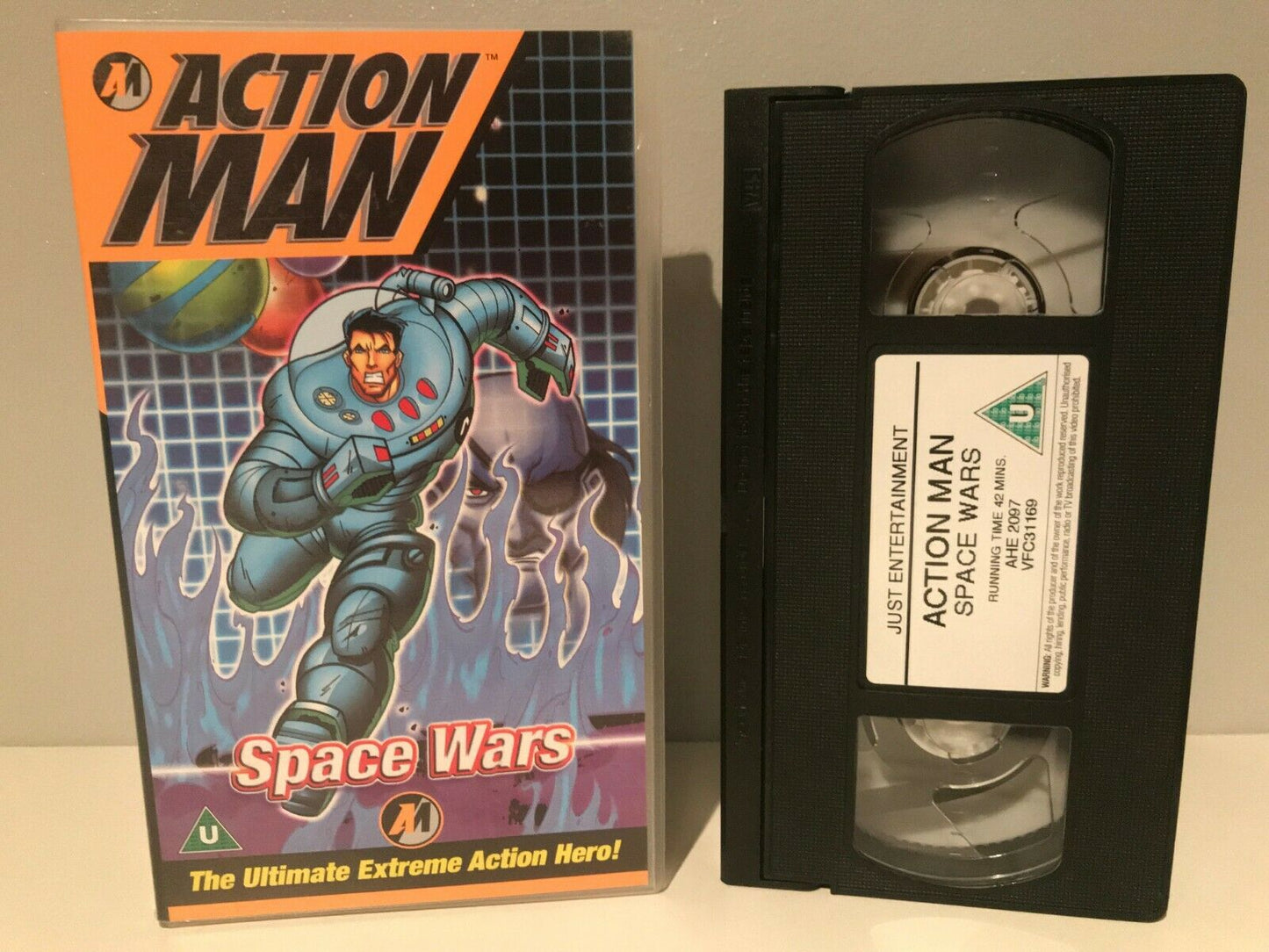 Action Man: Space Wars - Animated - Ultimate Adventures - Children's - Pal VHS-