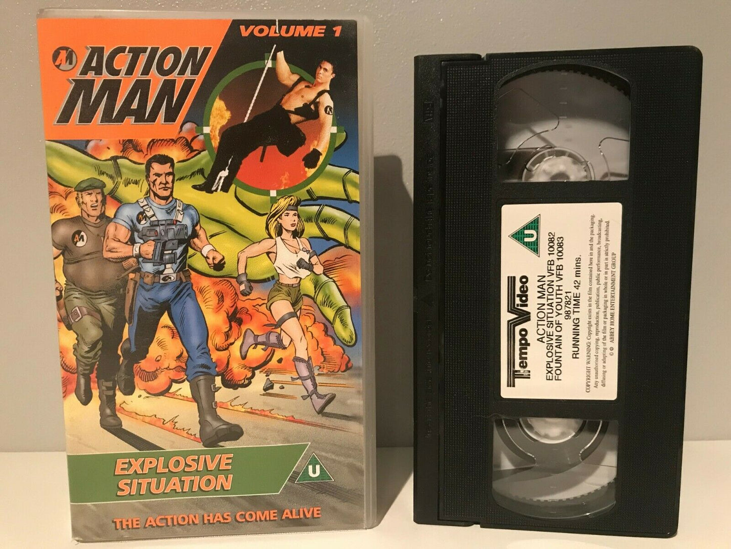 Action Man (Vol.1): Explosive Situation [Tempo Video] Animated - Kids - Pal VHS-