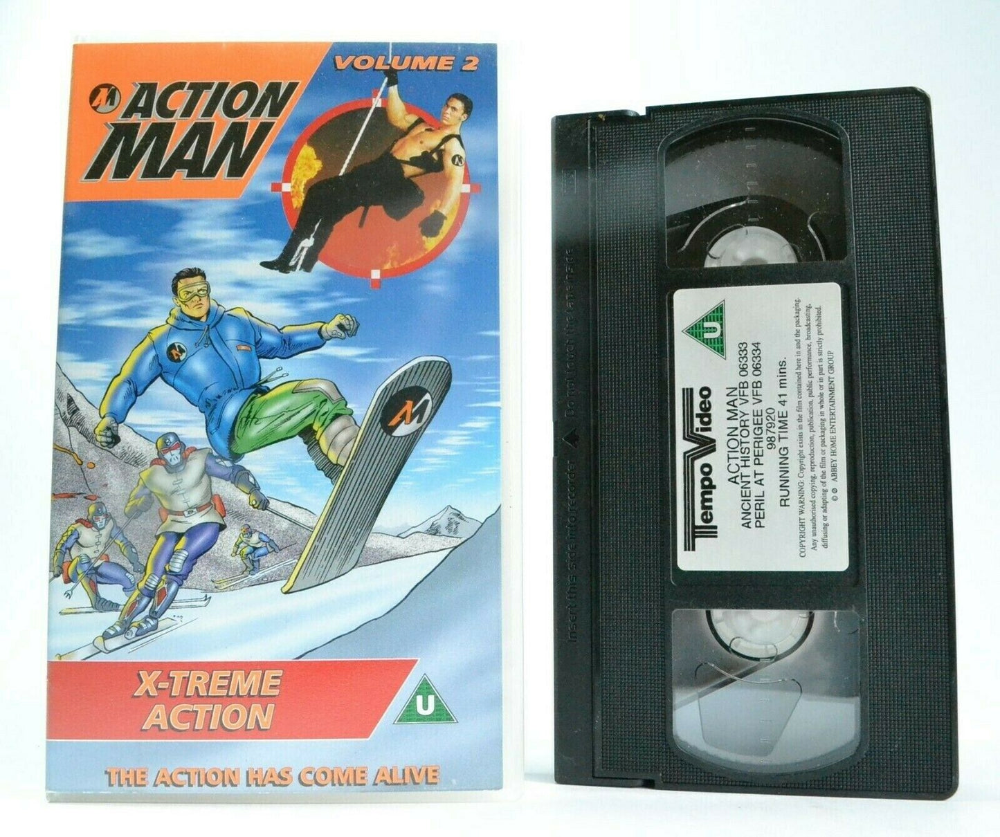 Action Man (Vol.2): X-Treme Action - Animated Adventures - Children's - Pal VHS-