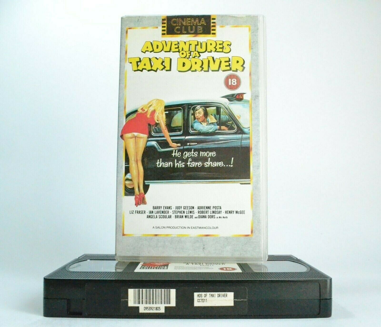 Adventures Of A Taxi Driver: Adult Comedy - Barry Evans/Judy Geeson - Pal VHS-