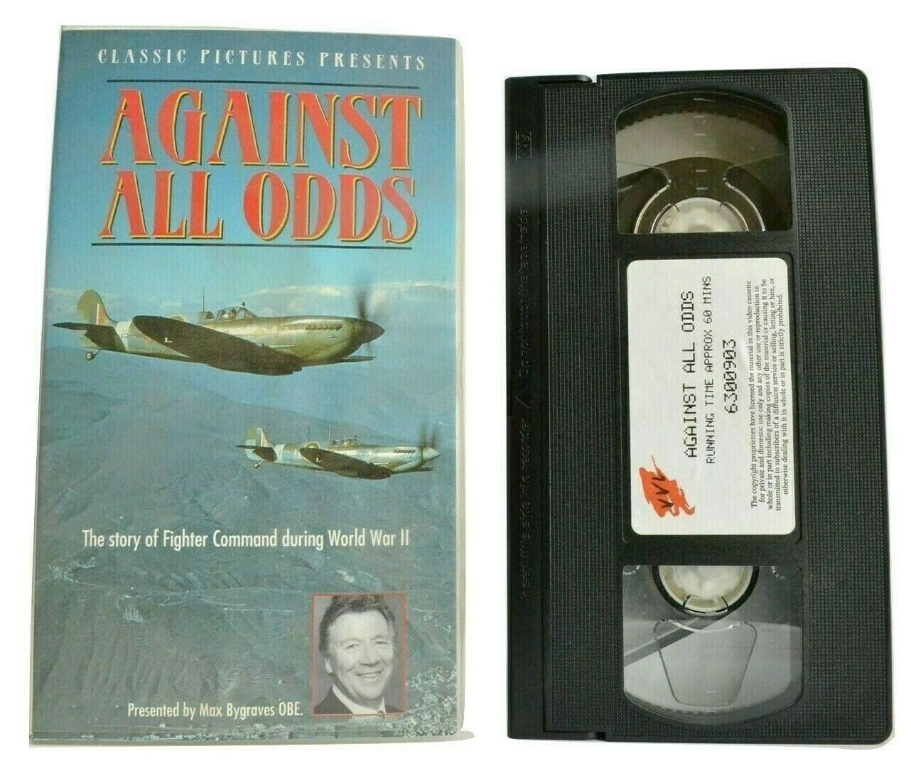 Against All Odds [Max Bygraves OBE] World War 2 - Fighter Command - Pal VHS-