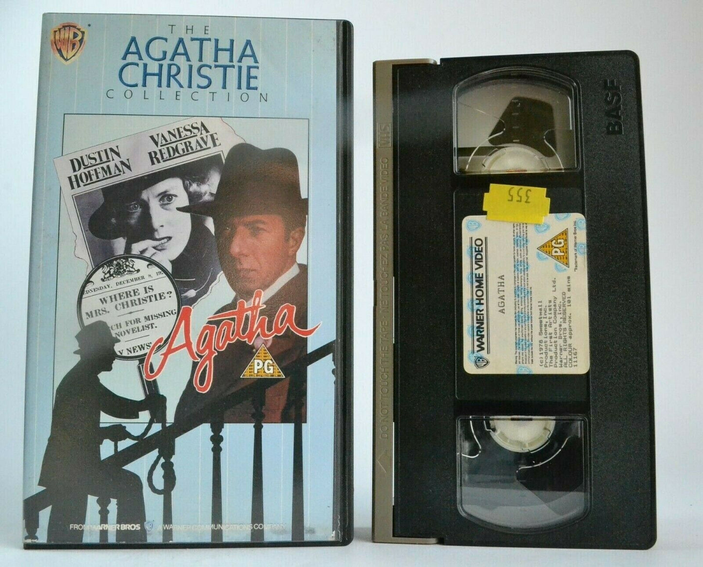 Agatha: A. Christie Famous Disappearance - Drama Thriller - Dustin Hoffman - VHS-