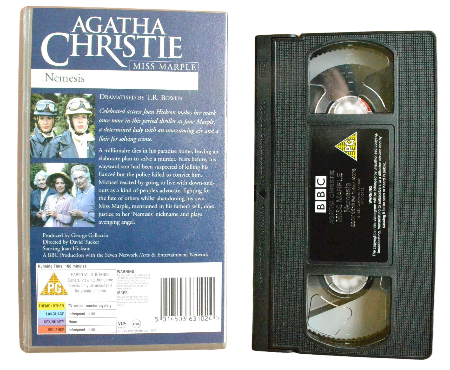 Agatha Christie Miss Marple - Joan Hickson - BBC - Vintage - Pal VHS-