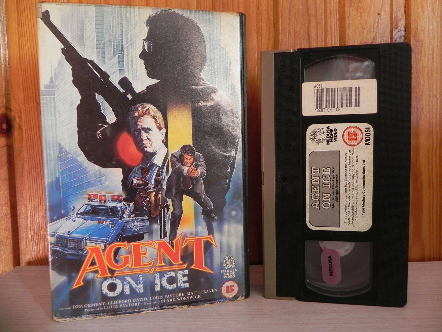 Agent On Ice - Tom Ormeny - Medusa Pictures - Action Thriller Video - Pal VHS-