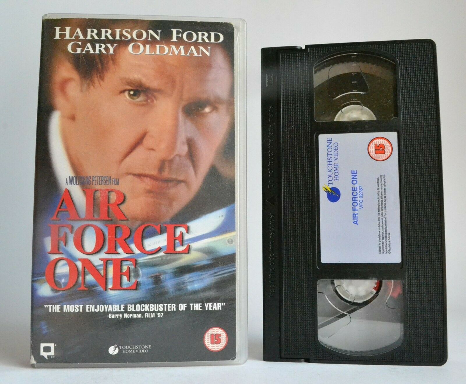 Air Force One: Political Action Thriller - Harrison Ford / Gary Oldman - Pal VHS-