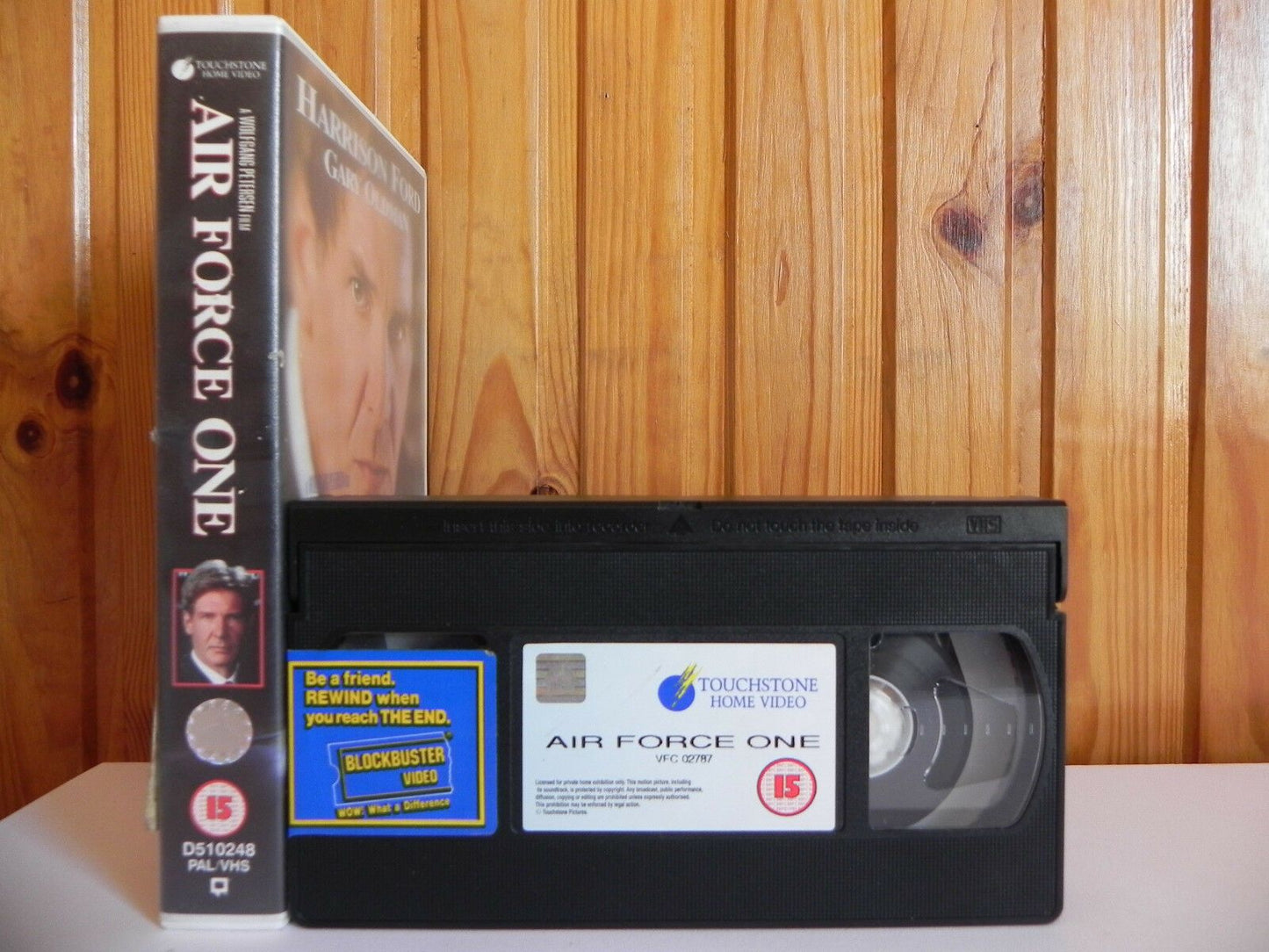 Air Force One - Touchstone - Drama - Ex-Rental - Harrison Ford - Large Box - VHS-