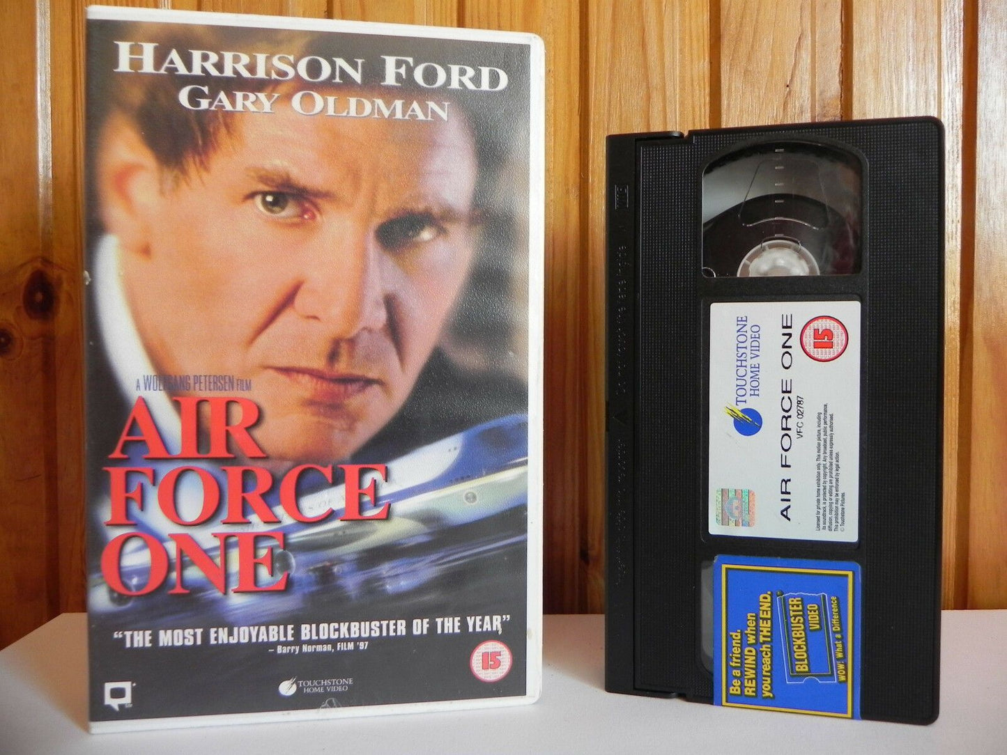 Air Force One - Touchstone - Drama - Ex-Rental - Harrison Ford - Large Box - VHS-