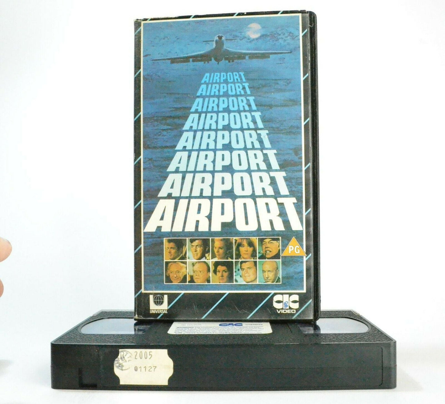 Airport - Pre-Cert - CIC Video Release - Burt Lancaster - Dean Martin - Pal VHS-