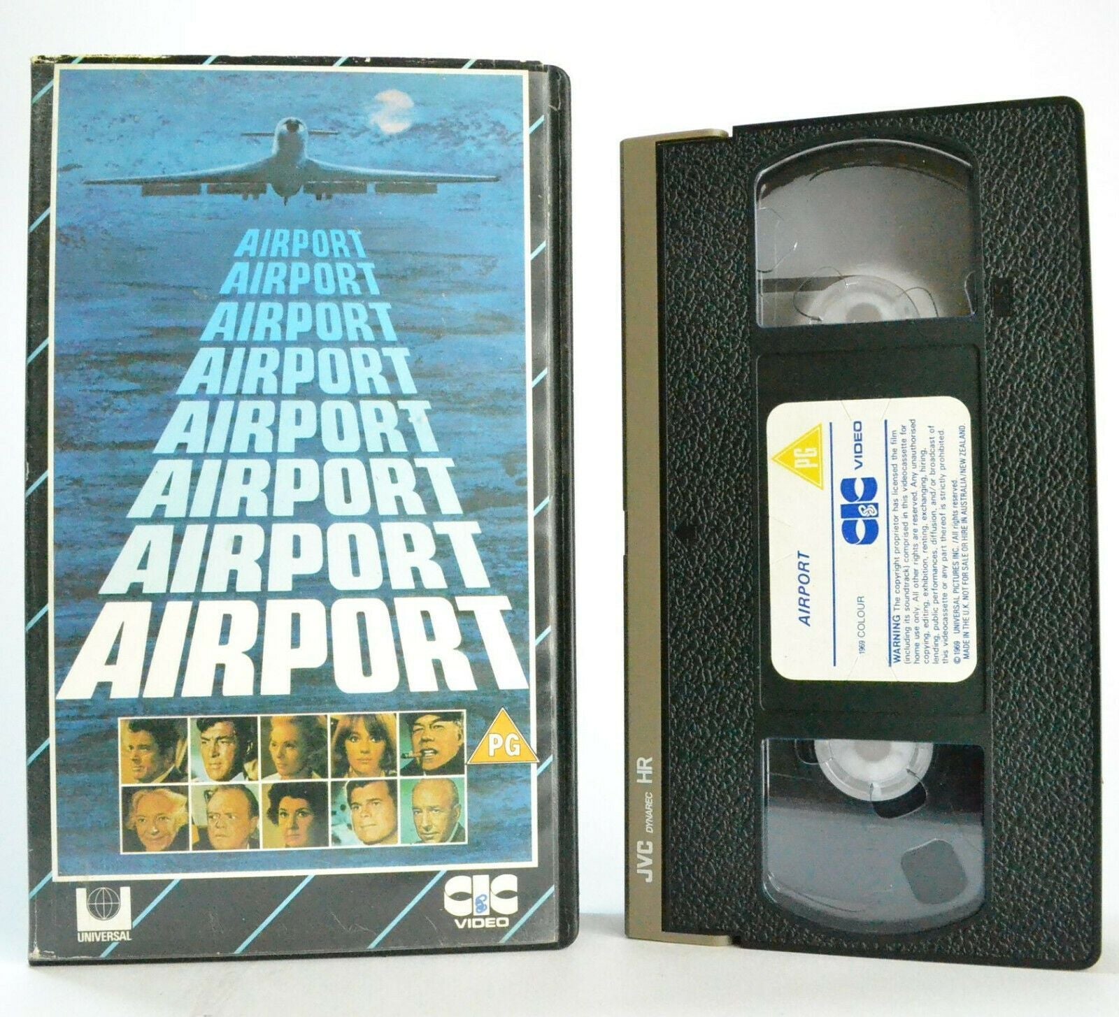 Airport - Pre-Cert - CIC Video Release - Burt Lancaster - Dean Martin - Pal VHS-