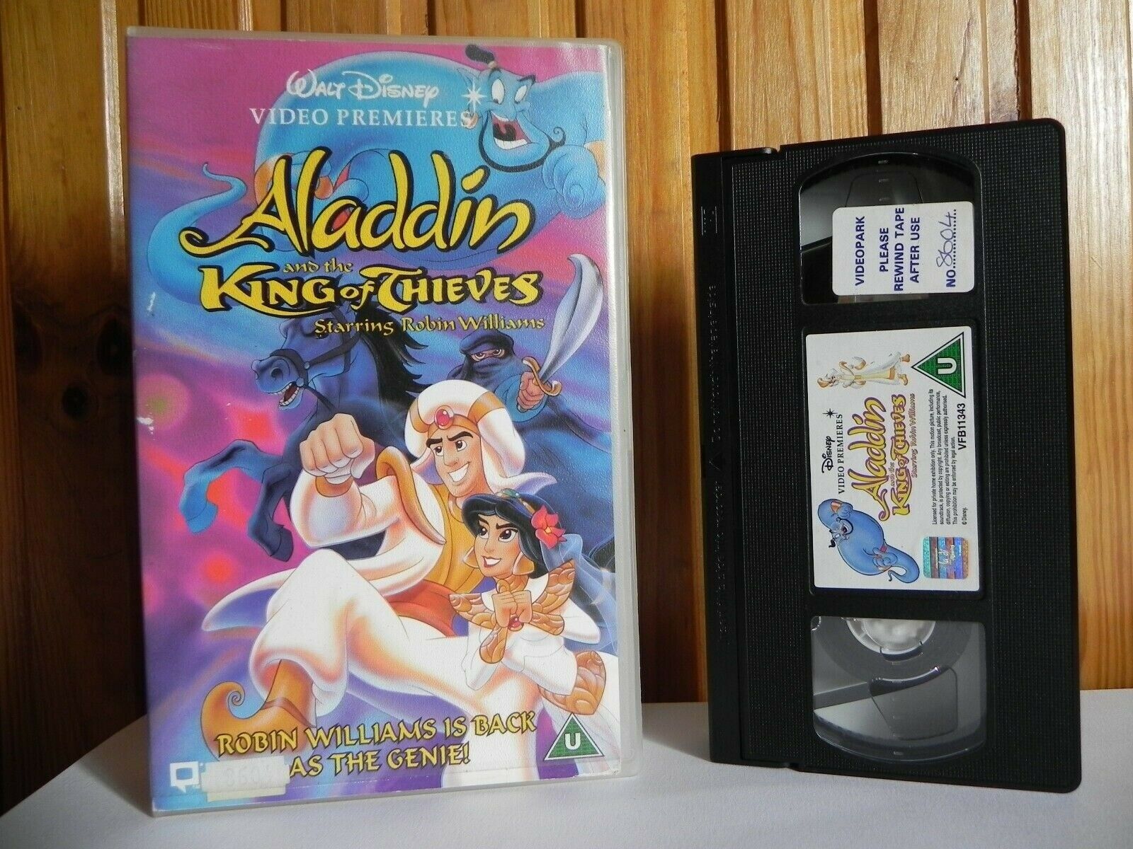 Aladdin And The King Of Thieves - Walt Disney - Animated - Large Box - Pal VHS-