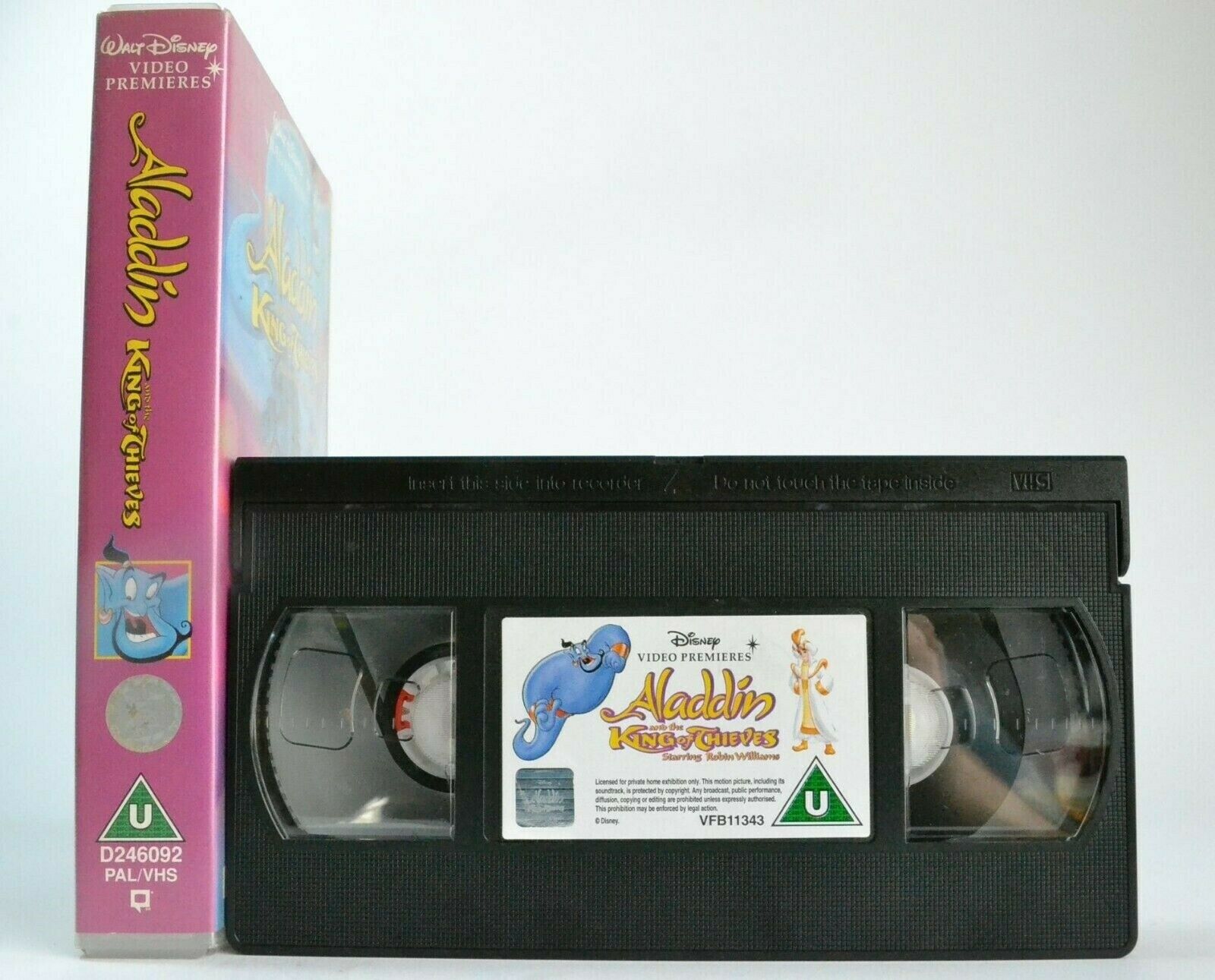 Aladdin And The King Of Thieves [Walt Disney] - Animated - Robin Williams - VHS-