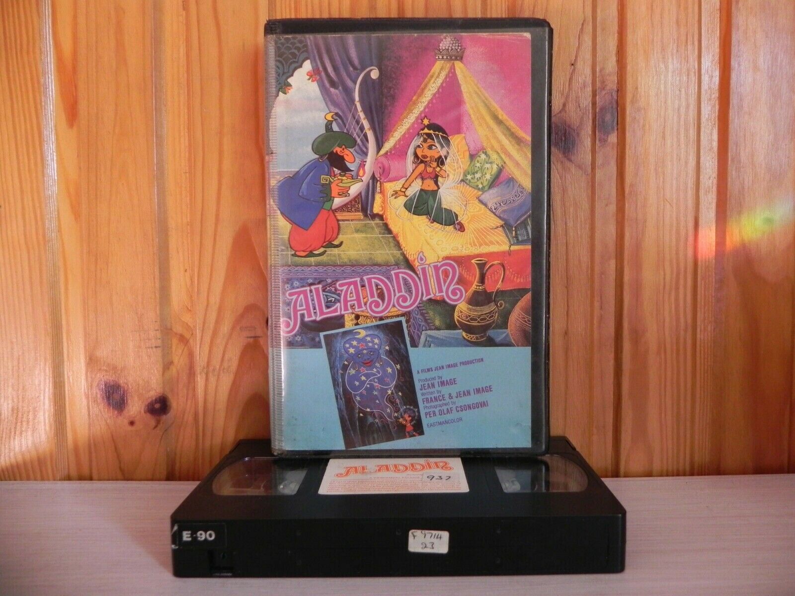 Aladdin - Pre-Cert Video - Big Box - Video Media - Wonderful Animated - Pal VHS-