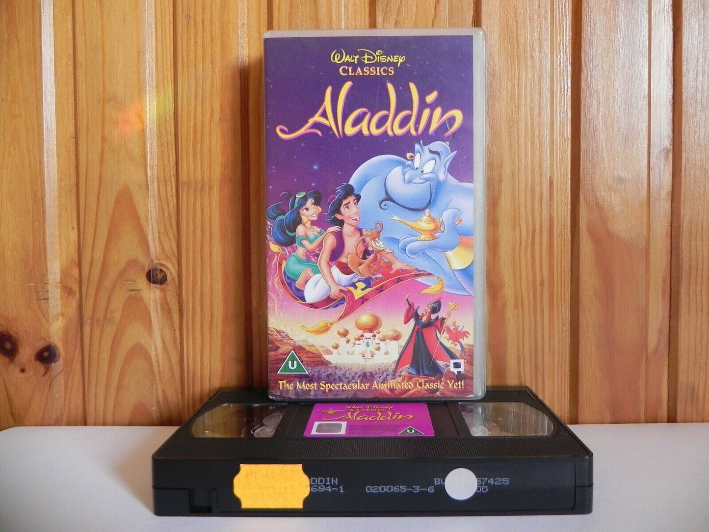 Aladdin - Walt Disney Classics - Animated - Adventure - Children's - Pal VHS-