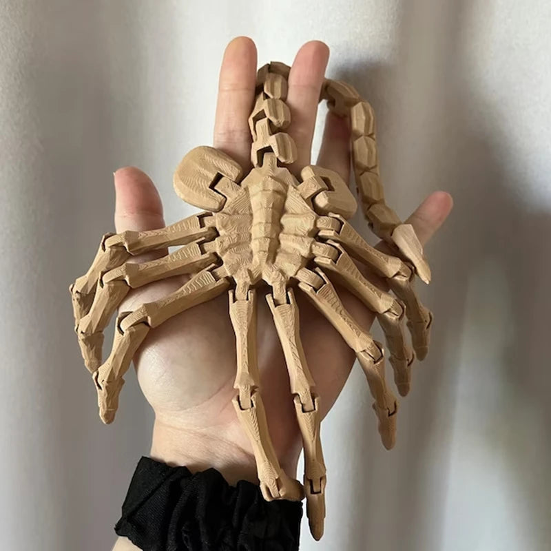 Alien Facehugger Model - Fully Articulated Sci-Fi Movie Prop - Perfect Horror Collectible Decor-1pc-