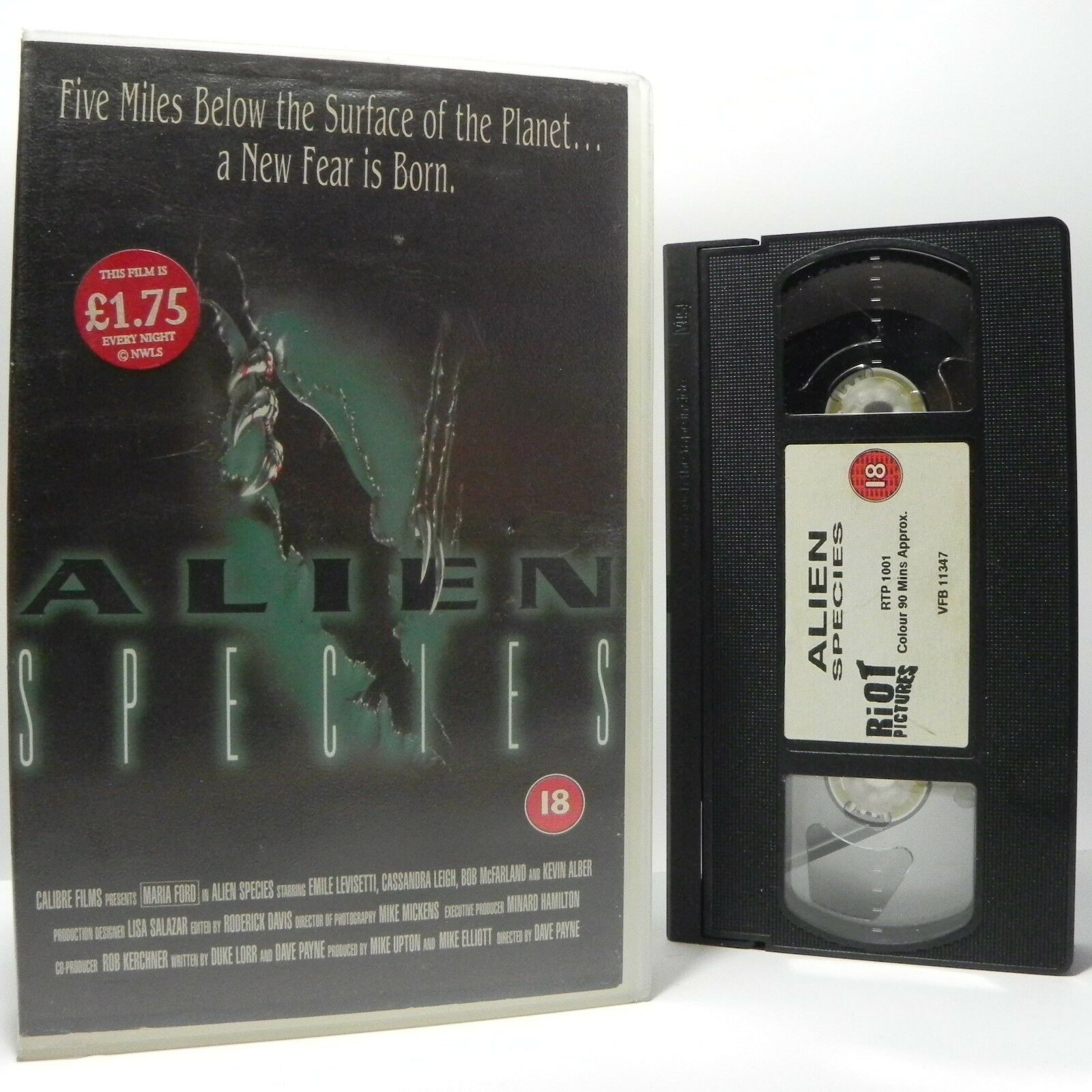 Alien: Species - Sci-Fi/Thriller (1995) - Large Box - E.Levisetti/K.Alber - VHS-