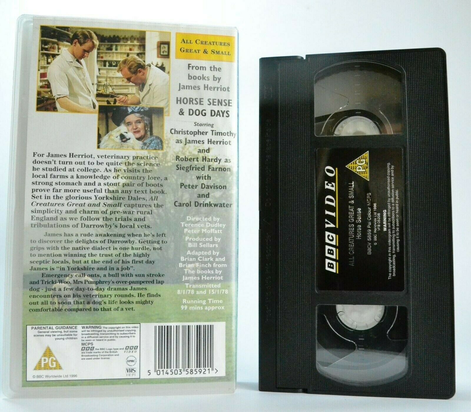 All Creatures Great And Small: Horse Sense & Dog Days - James Herriot - Pal VHS-