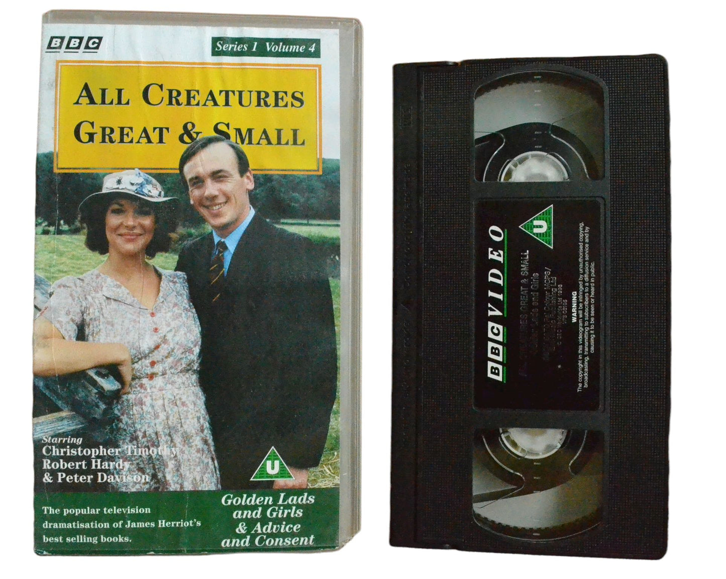 All Creatures Great & Small - Christopher Timothy - BBC - Vintage - Pal VHS-