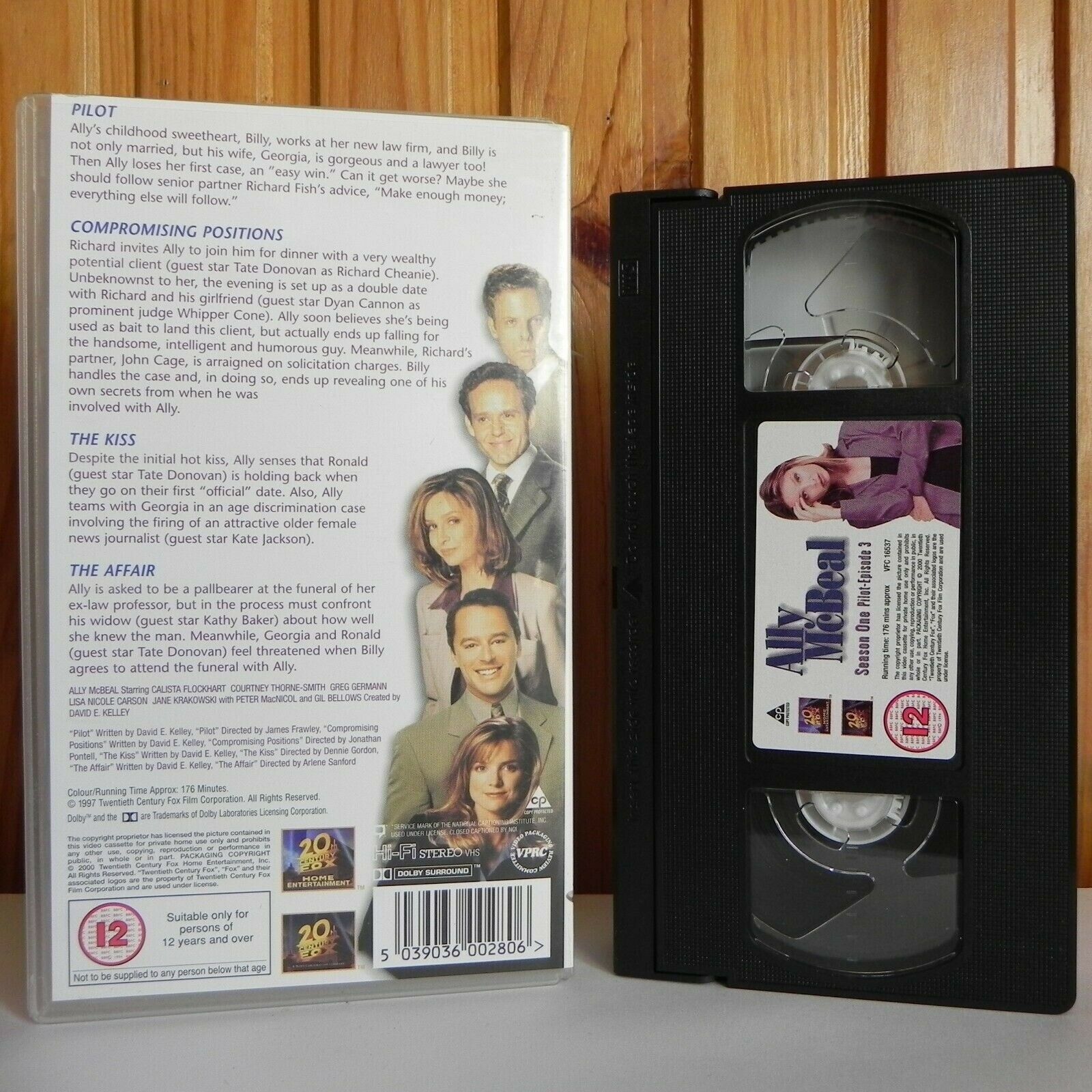 Ally McBeal: 1st Time On T.V - Season One - Pilot-Episode 3 - TV Show - Pal VHS-