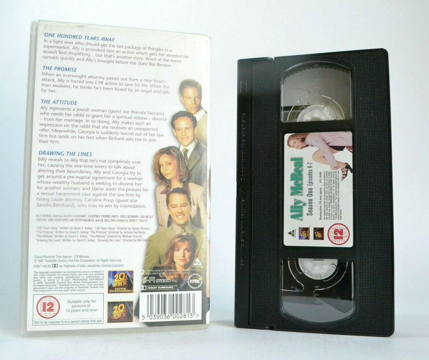 Ally McBeal: Series 1 -'The Promise'- Comedy Show - Calista Flockhart - Pal VHS-