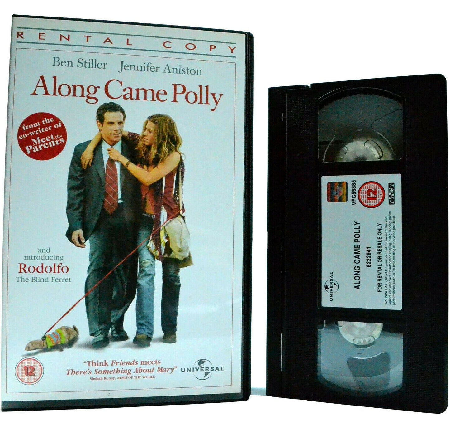 Along Comes Polly: B.Stiller/J.Aniston - Comedy - Large Box - Ex-Rental - VHS-