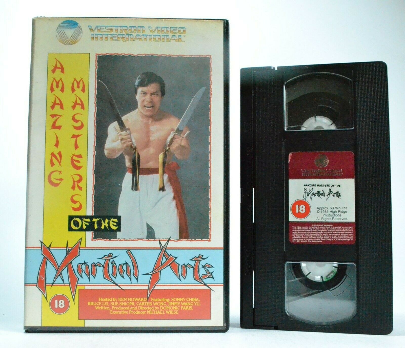 Amazing Masters Of The Martial Arts (1985) - Sonny Chiba - Bruce Lei - Pal VHS-