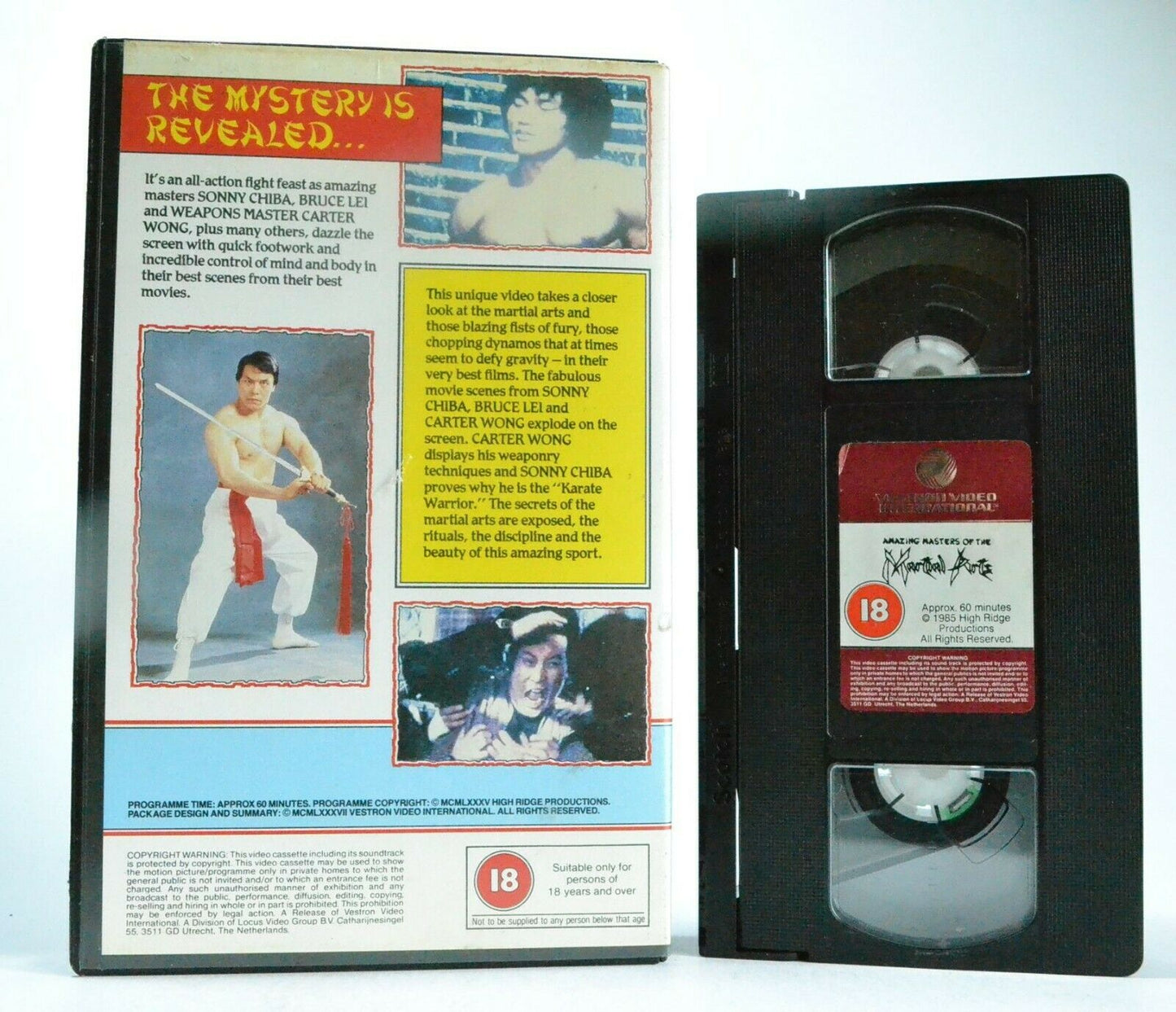 Amazing Masters Of The Martial Arts (1985) - Sonny Chiba - Bruce Lei - Pal VHS-