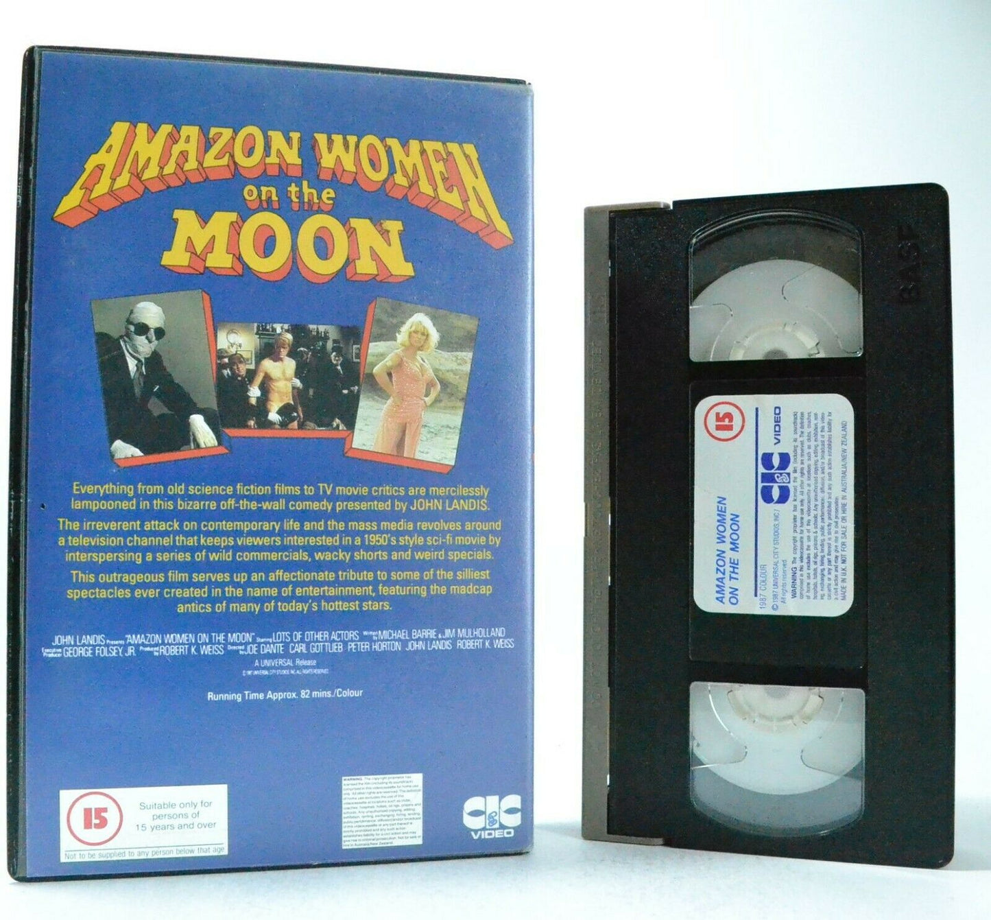 Amazon Women On The Moon: 21 Comedy Skits (1987) Ensemble Cast - Large Box - VHS-