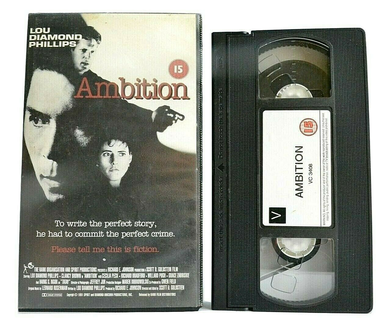 Ambition - Psychological Thriller - Serial Killer - Lou Diamond Phillips - VHS-