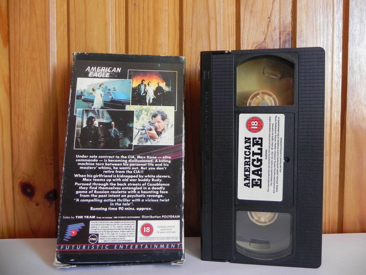 American Eagle - PolyGram - Action Thriller - Ashner Brauner - Kai Baker - VHS-