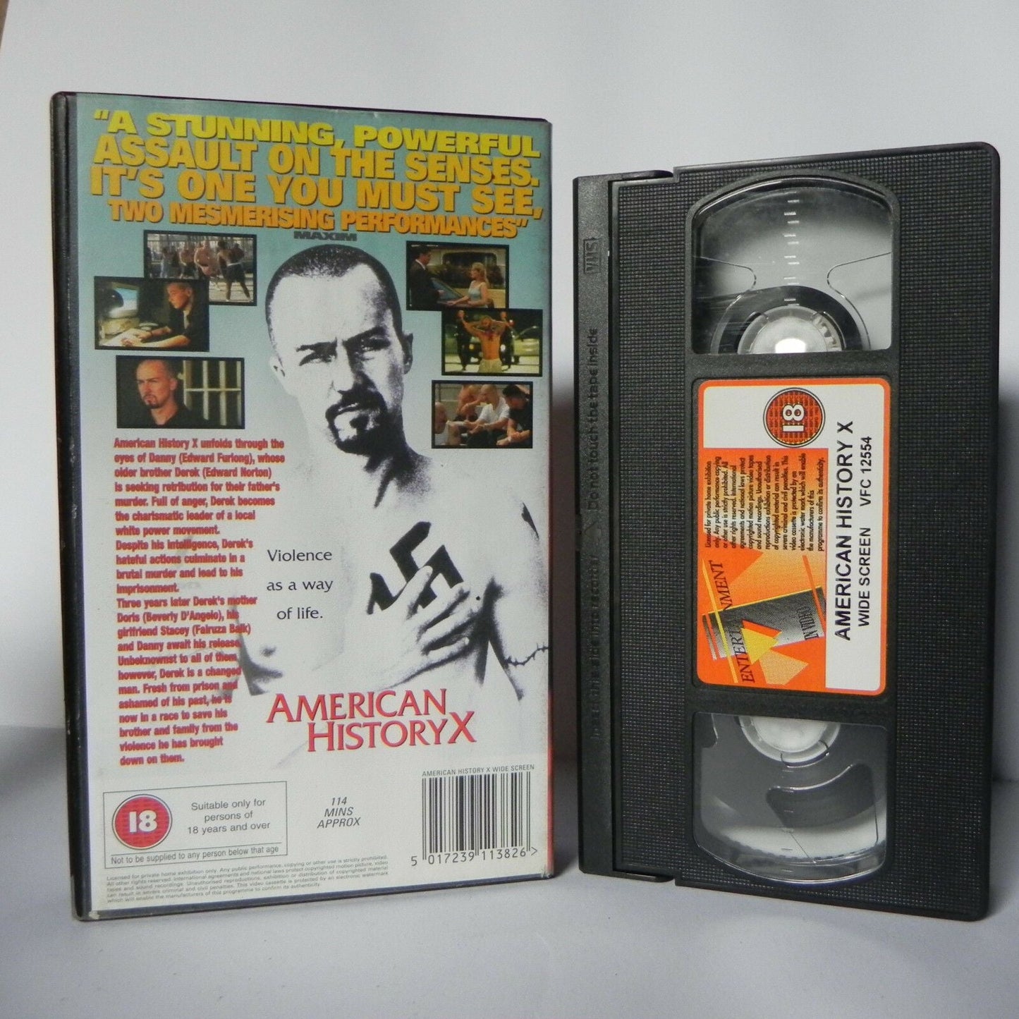 American History X - (1998) Edward Norton - Neo Nazi/American Crime Drama - VHS-