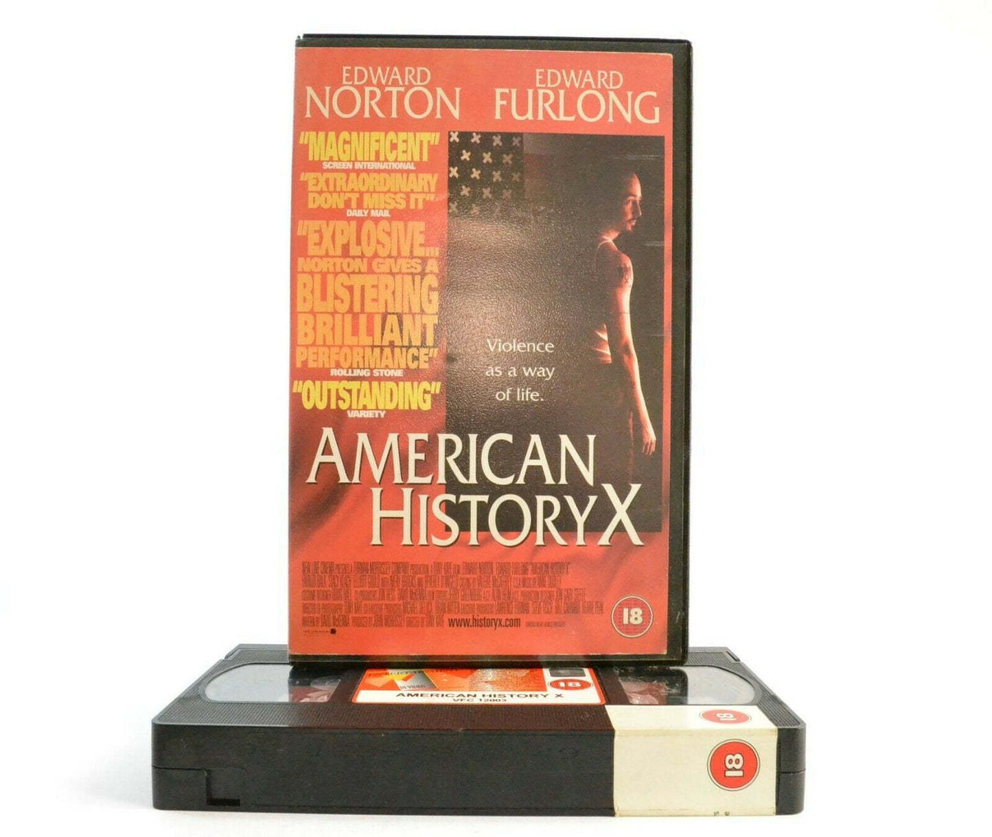 American History X: Drama (1998) - Large Box - Violence As A Way Of Life - VHS-