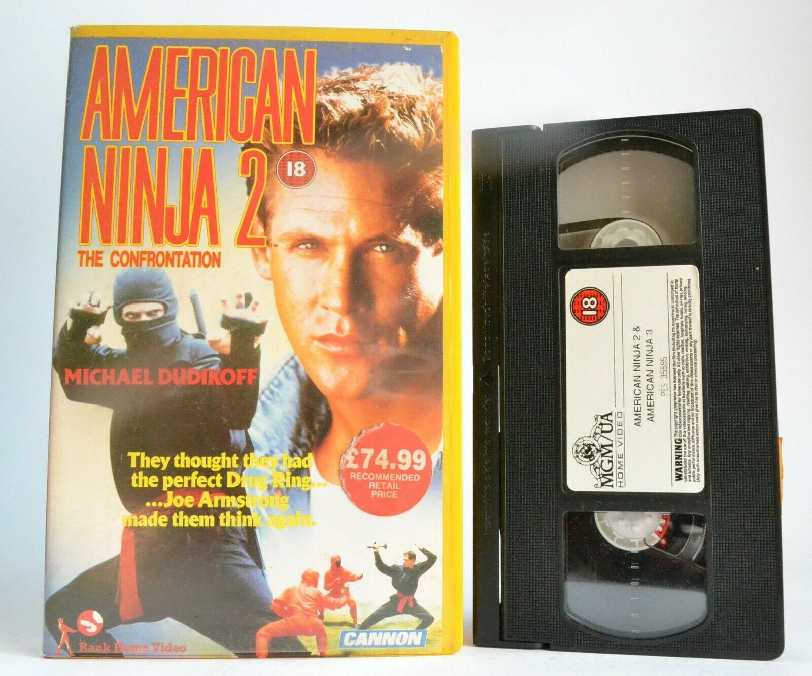 American Ninja 2: The Confrontantion; [Cannon] Big Box - Action - Michael Dudikoff - Pal VHS-