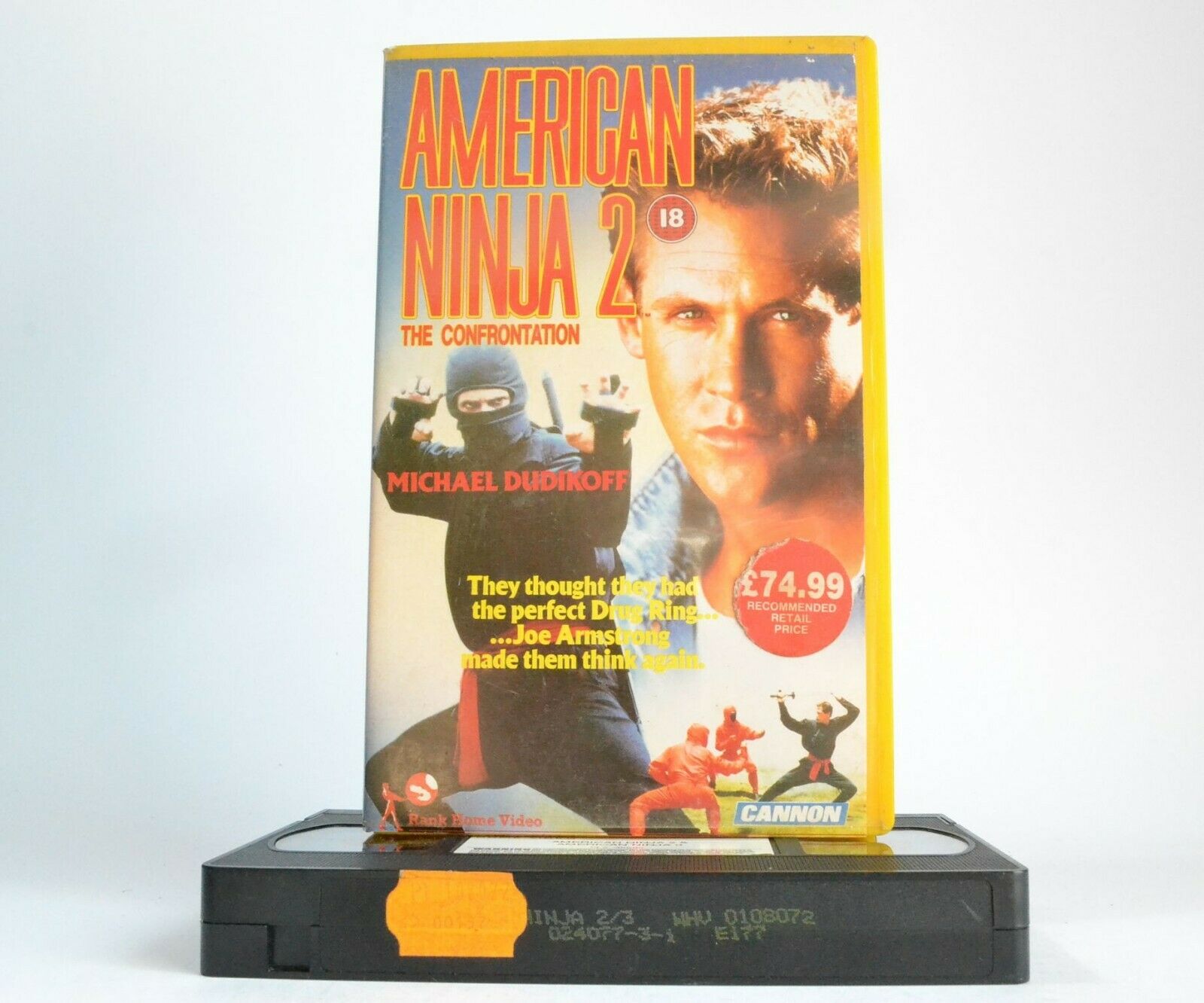 American Ninja 2: The Confrontantion; [Cannon] Big Box - Action - Michael Dudikoff - Pal VHS-