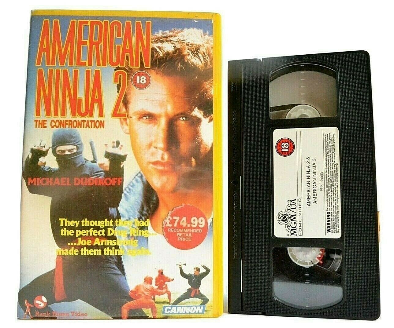 American Ninja 2: The Confrontantion; [Cannon] Big Box - Action - Michael Dudikoff - Pal VHS-