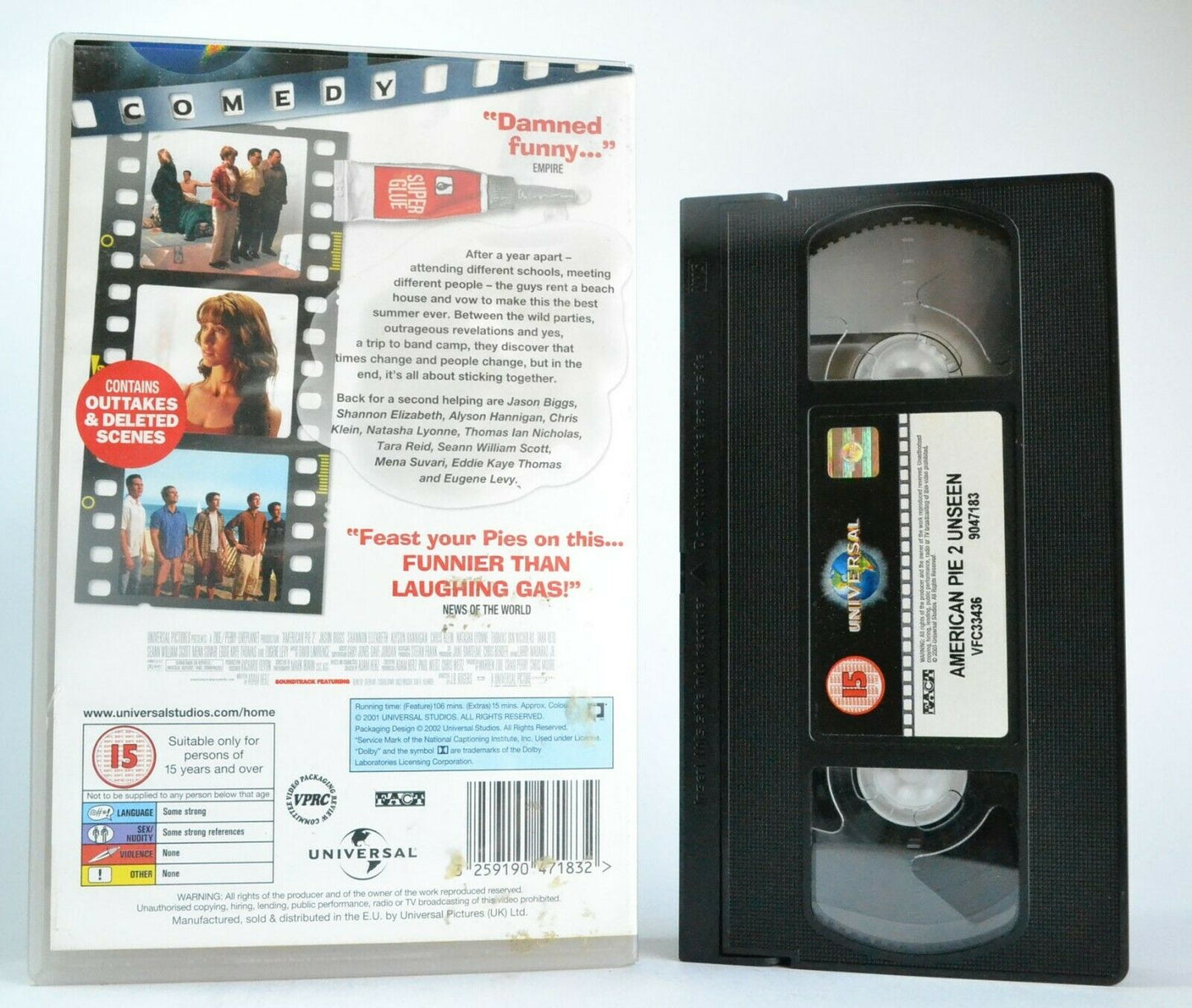 American Pie 2 (2001): Unseen Version - Sex Comedy - Large Box - J.Biggs - VHS-