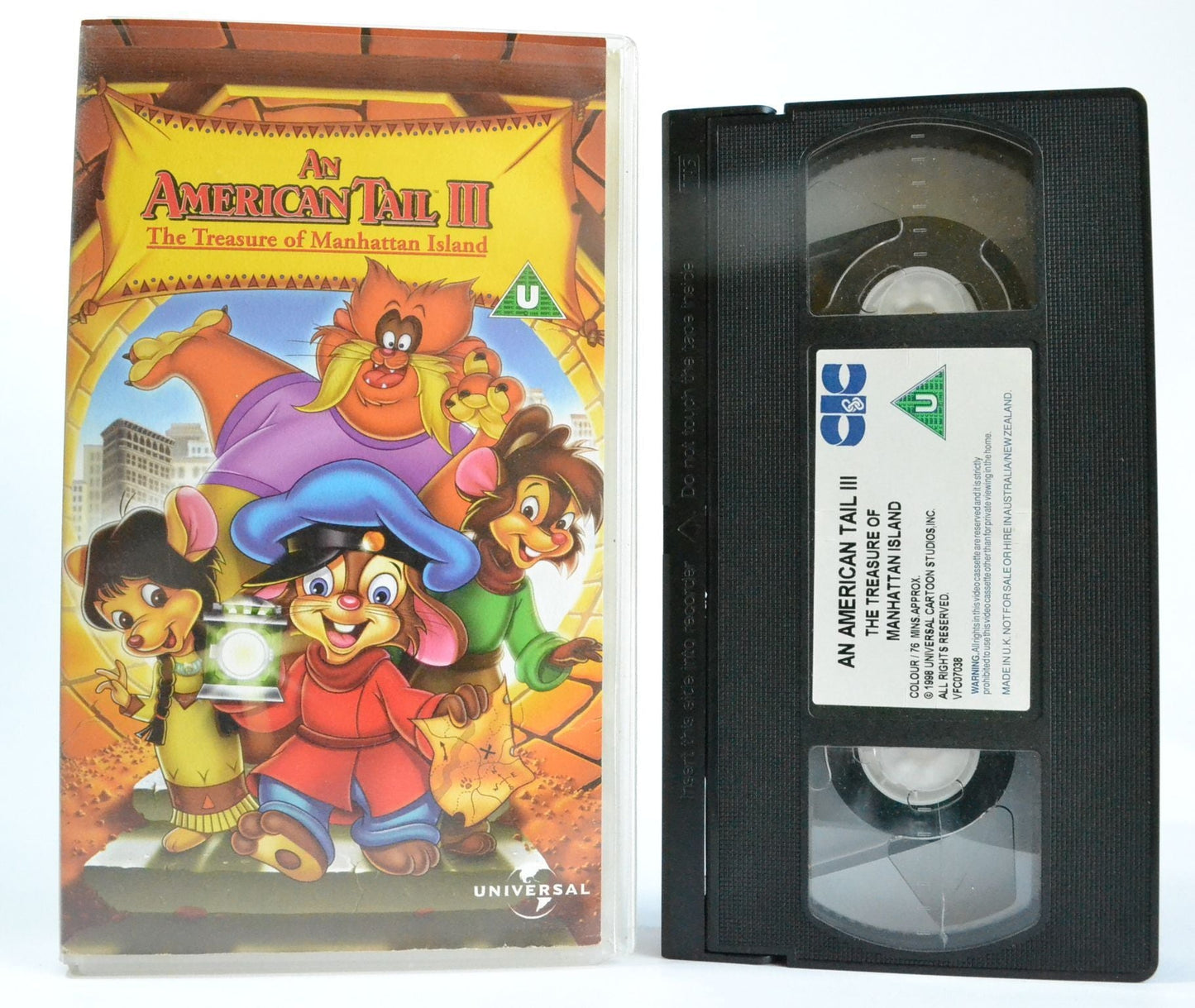 An American Tail 3: The Treasure Of Manhattan Island (1998) Kid’s Animation VHS-