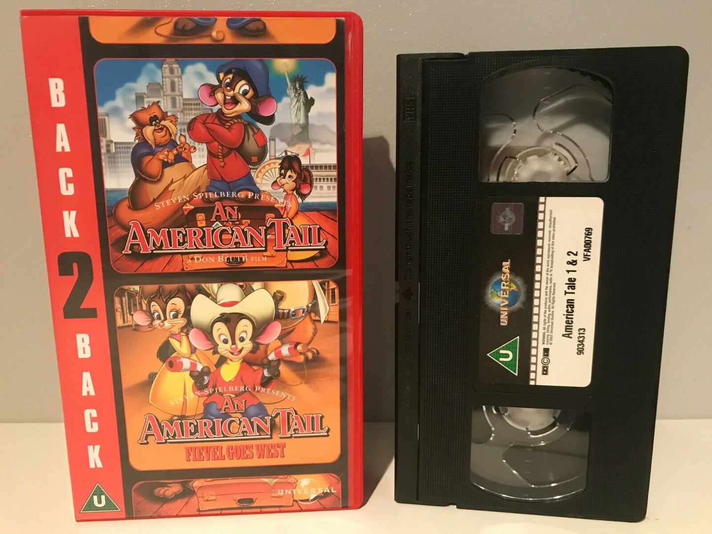 An American Tail / An American Tail: Fievel Goes West - Animated - Pal VHS-