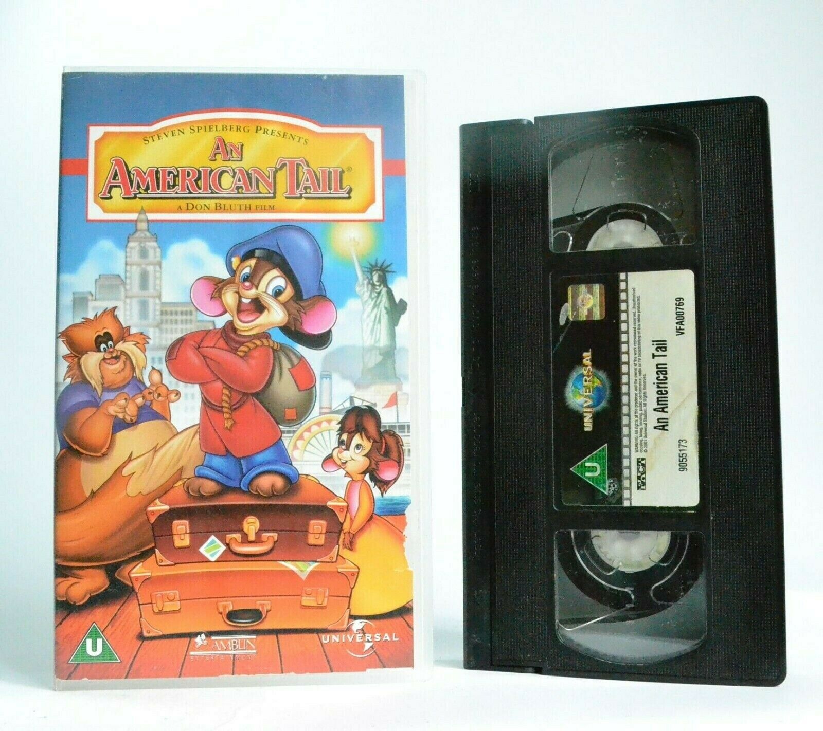 An American Tail: By Don Bluth (1986) - Musical Adventure - Children's - Pal VHS-