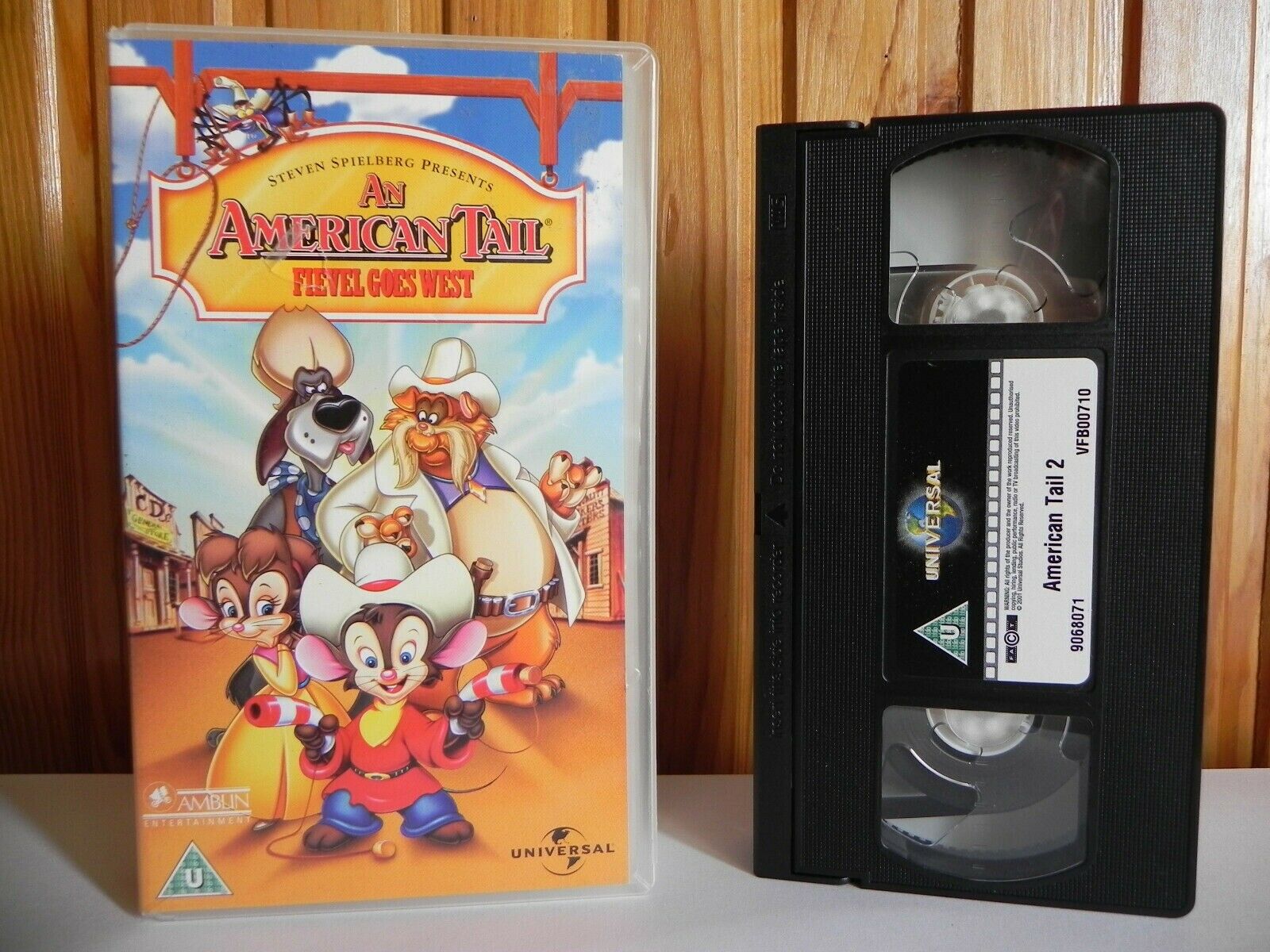 An American Tail: Fievel Goes West - Universal - Adventure - Animated - Pal VHS-