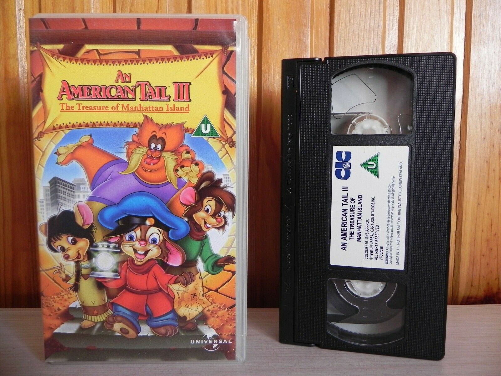 An American Tale 3 - CIC Original 1998 Kids Video - Full Feature Movie - Pal VHS-