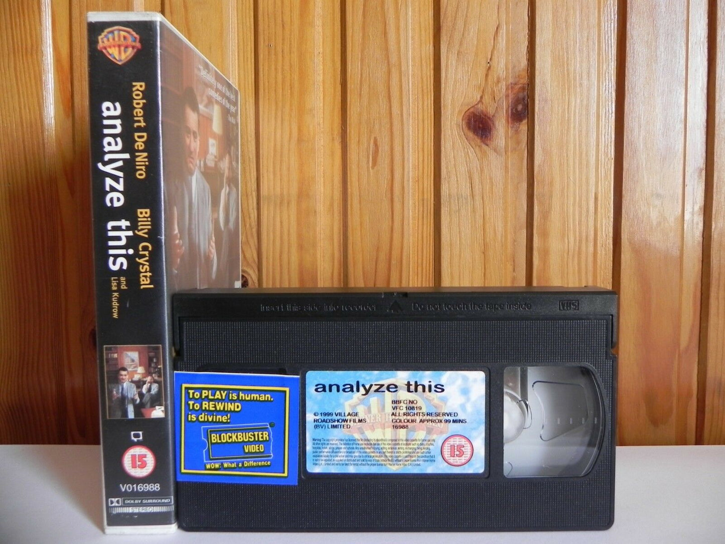 Analyze This (1999): Gangster Comedy [Rental] Robert De Niro - Big Box - Pal VHS-