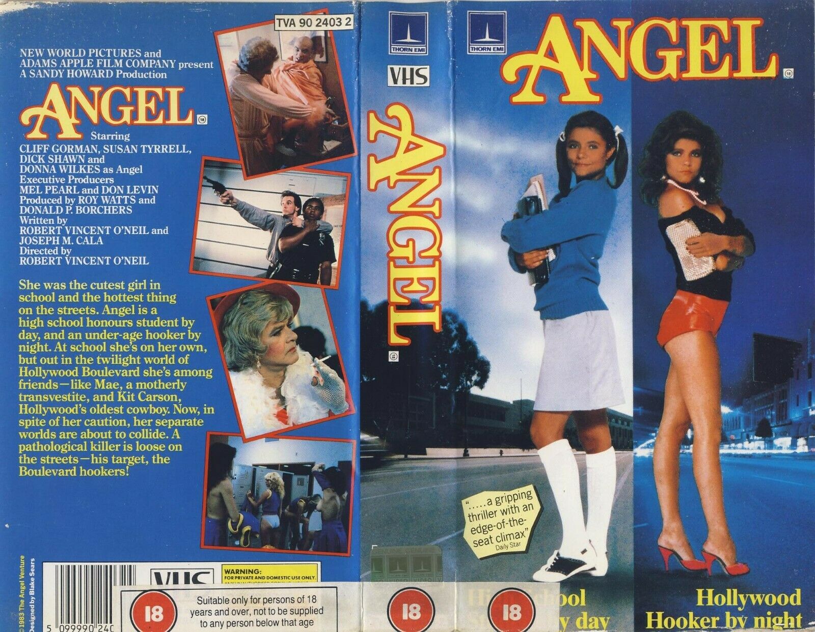 Angel: Schoolgirl by Day, Hooker by Night - Pre-Cert Thriller - D.Wilkes - VHS-