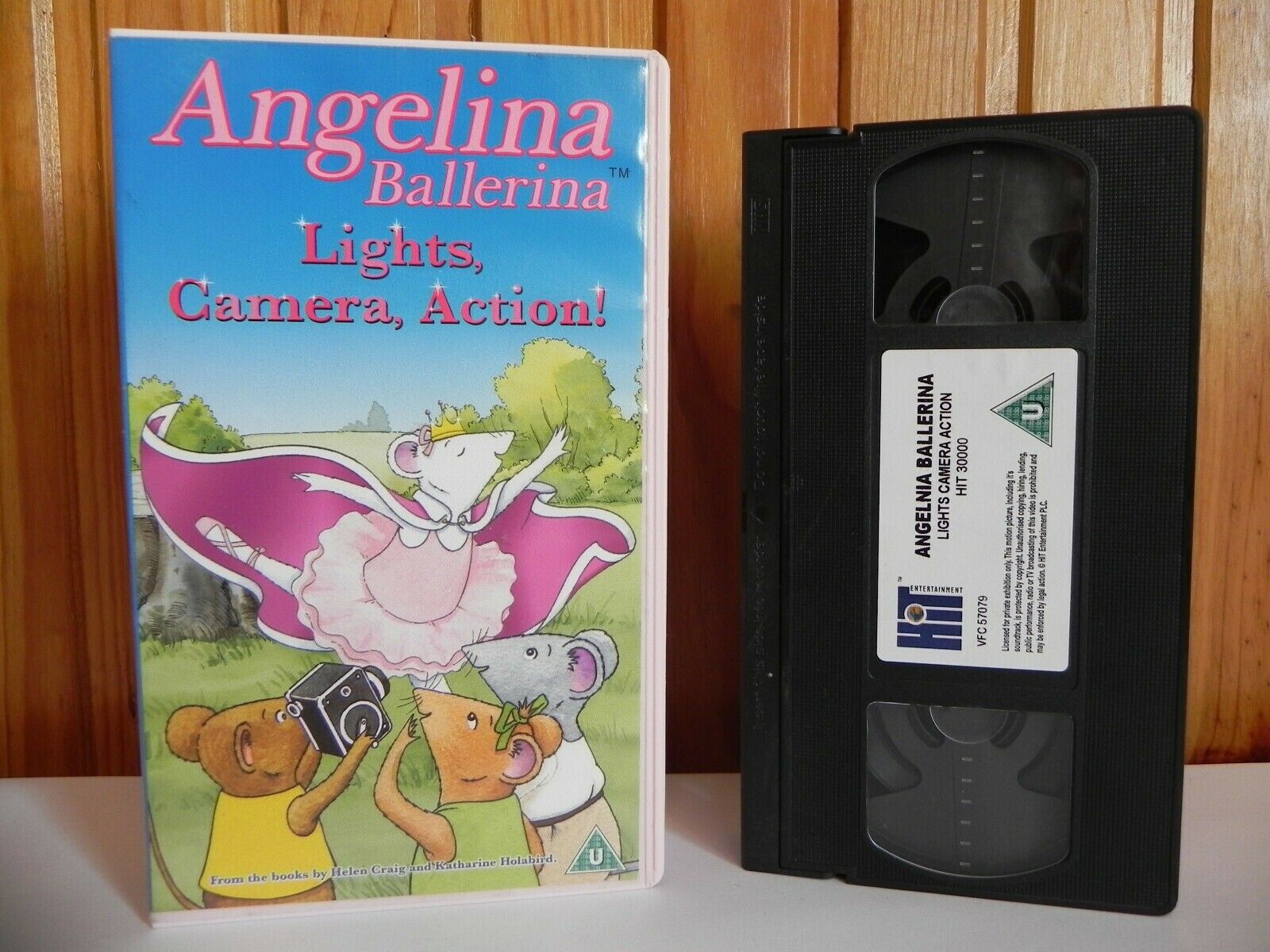 Angelina Ballerina - Lights, Camera, Action! - Hit Entertainment - Kids - VHS-