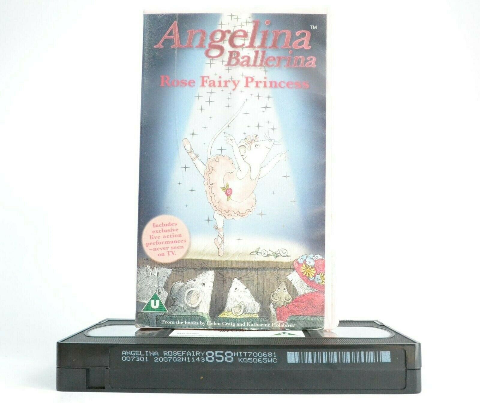 Angelina Ballerina: Rose Fairy Princess - Animated Adventures - Children's - VHS-