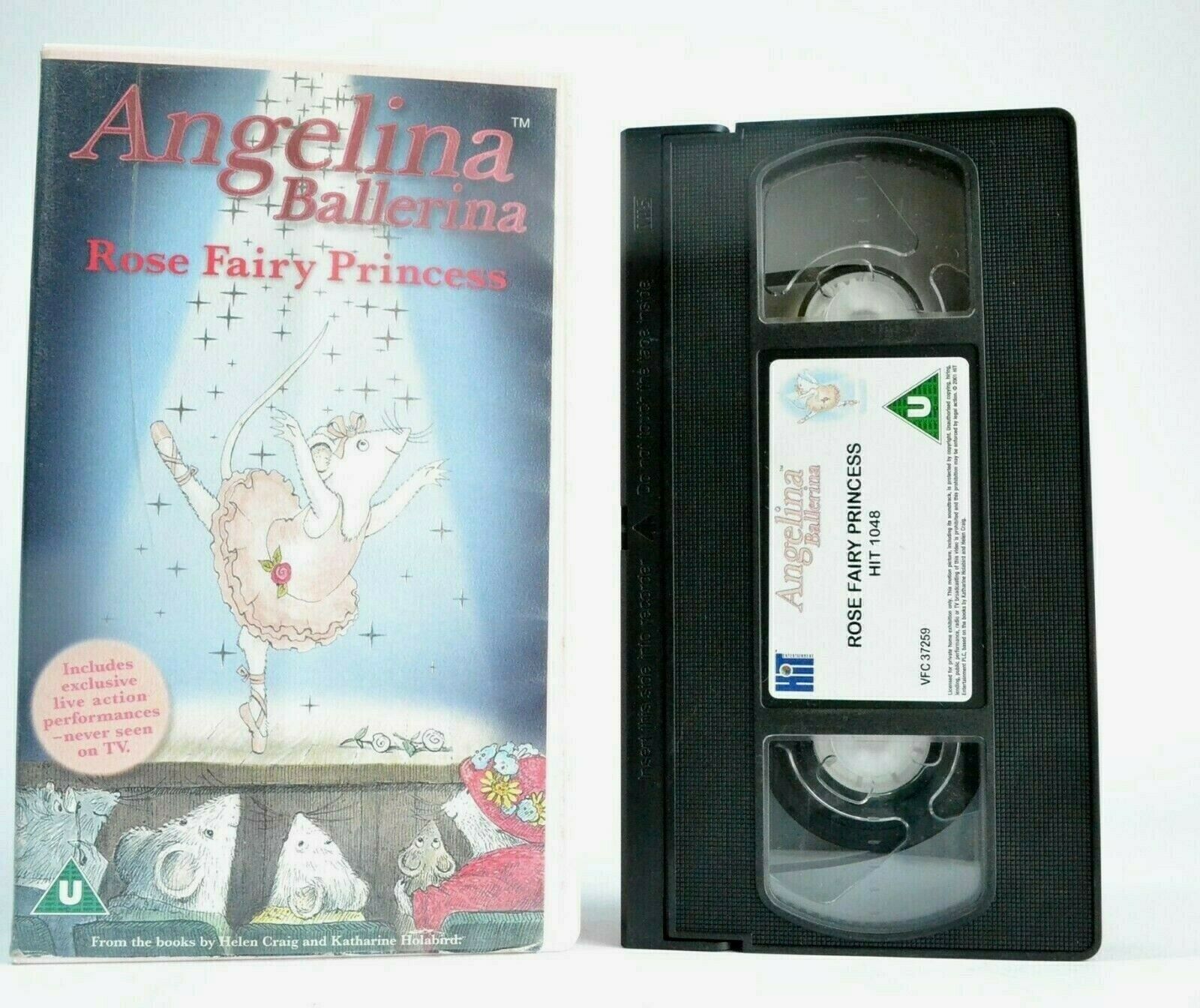 Angelina Ballerina: Rose Fairy Princess - Animated Adventures - Children's - VHS-