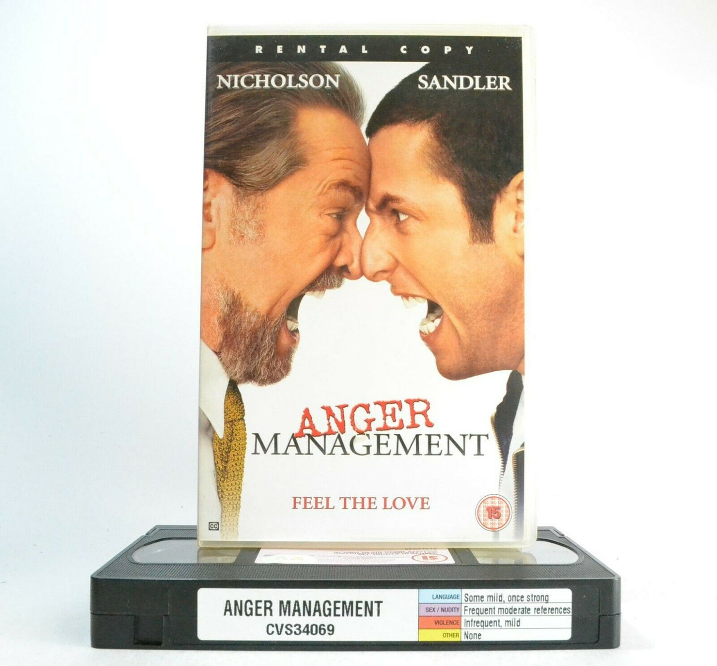 Anger Management: J.Nicholson/A.Sandler - Comedy - Large Box - Ex-Rental - VHS-