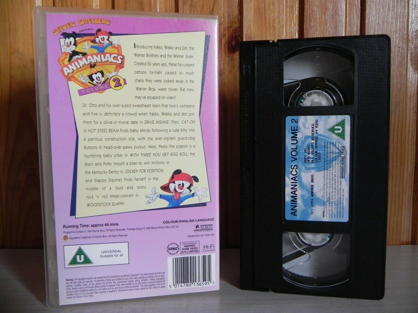 Animaniacs - Volume 2 - Steven Spielberg - Children's Animation - Vintage - VHS-