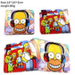 Anime Homer Bart Marge Pu wallet Boys Girls zip Coin Pocket Bifold Photo Card Holder Layers Women Leather Colours Print Purse-4-