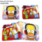 Anime Homer Bart Marge Pu wallet Boys Girls zip Coin Pocket Bifold Photo Card Holder Layers Women Leather Colours Print Purse-