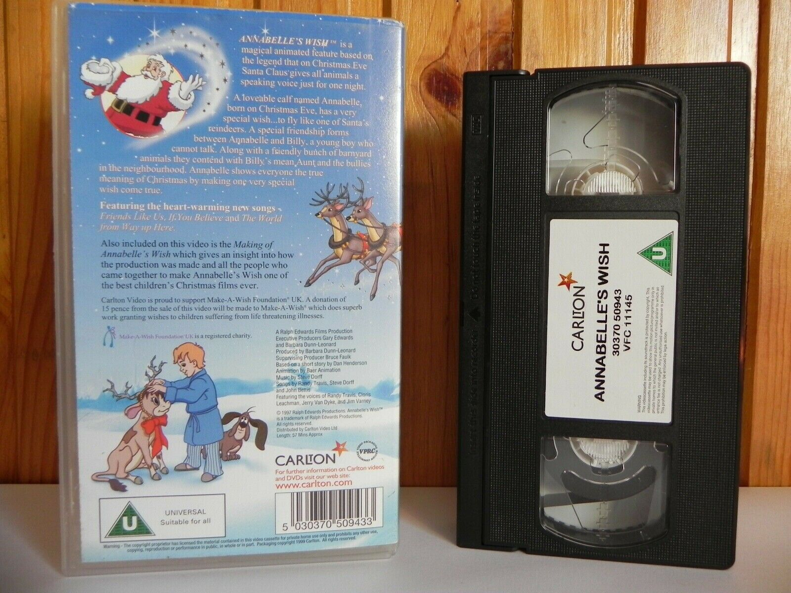 Annabelle's Wish - Carlton - Wishes Can Come True - Animated - Kids - Pal VHS-